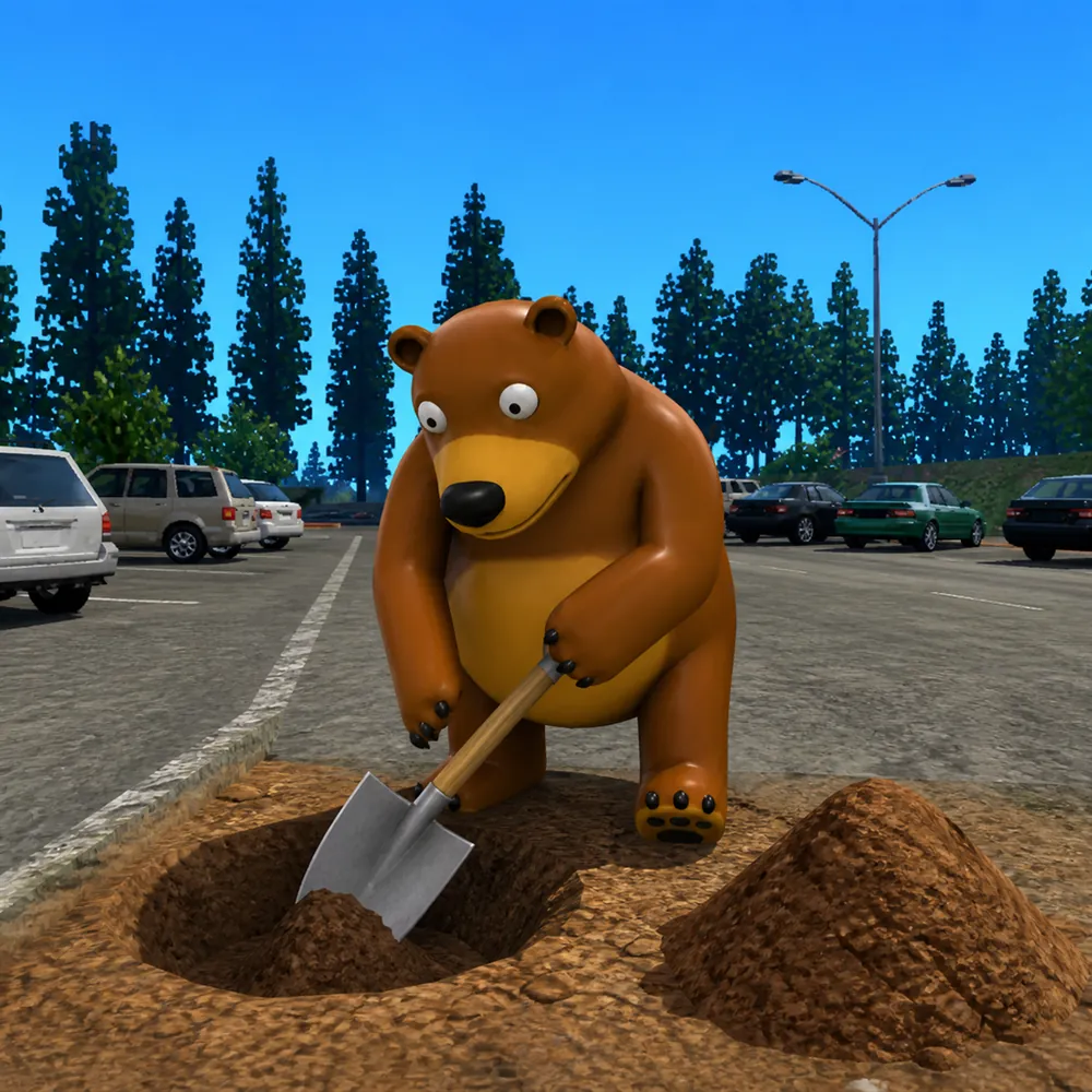Behr digging a hole