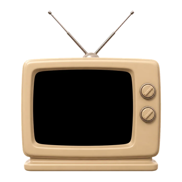 a small old television
